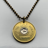 USA LA Los Angeles Transit Authority Transportation subway bus Token coin pendant Good For One Base Fare California necklace n001293