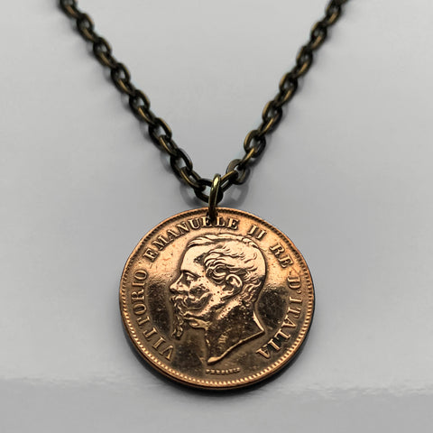 Ball chain Italian coin necklace - Von Treskow
