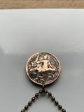 1912 France 5 Centimes coin pendant necklace jewelry Lady Liberty Marianne Phrygian cap Paris Marseille Lyon Toulouse Lille Rennes Reims Le Havre Toulon Dijon Angers Nimes Avignon n000026