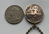 1916 Frankreich 5 Centimes Münze Anhänger Halskette Schmuck Lady Liberty Marianne Phrygische Mütze Paris Marseille Lyon Toulouse Lille Rennes Reims Le Havre Toulon Dijon Angers Nimes Avignon n000026