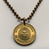 2005 Argentina 5 Centavos coin pendant Sol de Mayo Buenos Aires Mar del Plata May Revolution Tucumán Santa Fe Quilmes asado n000401