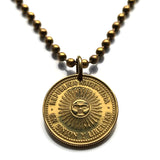 2005 Argentina 5 Centavos coin pendant Sol de Mayo Buenos Aires Mar del Plata May Revolution Tucumán Santa Fe Quilmes asado n000401