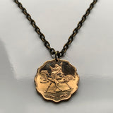 1962 Sudan 5 Millieme coin pendant Sudanese camel postman Khartoum Bahri Kerma El-Gadarif Al-Fashir Shendi Wau Africa arabic Islamic n003018