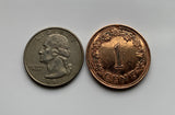 1972 Malta 1 Cent coin pendant George Cross medal World War 2 dolphinfish Valletta Birkirkara St. Paul's Bay Qormi Città Pinto Hompesch San Pawl il-Bahar Saint John Paola Victoria Gozo Comino Rabat the Blue Lagoon Mosta Cominotto Fort Saint Elmo n001508