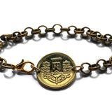 1950 Japan Nippon Nihon 1 Yen coin bracelet orange blossom flower botanical florist Tokyo Yokohama Osaka Nagoya Sapporo Fukuoka Kobe Kawasaki Kyoto Saitama Hiroshima Sendai Chiba Kitakyushu Sakai Niigata Hamamatsu Kumamoto Okinawa Nagasaki b000030