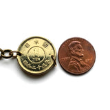 1950 Japan Nippon Nihon 1 Yen coin bracelet orange blossom flower botanical florist Tokyo Yokohama Osaka Nagoya Sapporo Fukuoka Kobe Kawasaki Kyoto Saitama Hiroshima Sendai Chiba Kitakyushu Sakai Niigata Hamamatsu Kumamoto Okinawa Nagasaki b000030