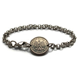 2015 Poland Polska 10 Groszy coin rolo link steel bracelet jewelry white Polish eagle Warsaw Krakow Wroclaw Lodz Poznan Gdansk Szczecin Bydgoszcz Lublin Poles Polans Polonia Białystok Katowice Gdynia Czestochowa Radom Lechitic Zakopane b000134