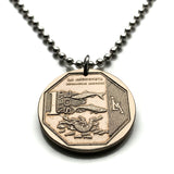 2013 Peru Sol coin pendant La Anchoveta anchovy freshwater fish sardines herrings fishing sea ocean ceviche Lima Arequipa Trujillo Chiclayo Piura Huancayo Cusco Machu Picchu Chimbote Iquitos Tacna Juliaca Cajamarca Pucallpa Sullana Ayacucho n003772