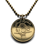 1996 Lebanon Liban 250 Livres coin pendant Lebanese cedar tree Beirut Tripoli Jounieh Zahlé Sidon Aley Tyre Byblos Beqaa Valley Levantine Arabic Baalbek Batroun Nabatieh Zgharta Bint Jbeil Bsharri Baakleen Raouché Levant Cedars of God Middle East n000507