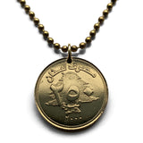 1996 Lebanon Liban 250 Livres coin pendant Lebanese cedar tree Beirut Tripoli Jounieh Zahlé Sidon Aley Tyre Byblos Beqaa Valley Levantine Arabic Baalbek Batroun Nabatieh Zgharta Bint Jbeil Bsharri Baakleen Raouché Levant Cedars of God Middle East n000507