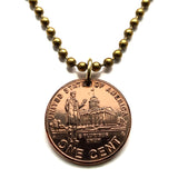 2009 United States of America 1 Penny coin president Abraham Lincoln capitol Honest Abe American Civil War Union the North Gettysburg Address Emancipation Proclamation Kentucky Indiana Elizabethtown Washington New York California Mount Rushmore n003833