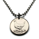 2005 Tonga 5 Seniti coin pendant hen & chickens coconut Friendly Islands Nukuʻalofa Tongatapu Neiafu Kolofoʻou Polynesia South Pacific Niuatoputapu Haʻapai Vavaʻu Tuʻi lupulu tauʻolunga Kailao Lapita Kolomotuʻa Austronesia Oceania fakanofo milolu n003777