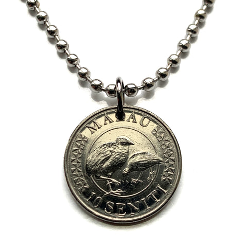 2015 Tonga 10 Seniti coin pendant Malau megapode bird Friendly Islands Nukuʻalofa Tongatapu Neiafu Kolofoʻou Polynesia South Pacific Niuatoputapu Haʻapai Vavaʻu Tuʻi lupulu tauʻolunga Kailao Lapita Kolomotuʻa Austronesia Oceania fakanofo milolu n003118