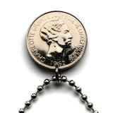 1962 Luxembourg Letzeburg 5 Francs coin pendant necklace jewelry Luxembourgish lion Charlotte Grand Duchess Esch-sur-Alzette Differdange Dudelange Wormeldange Grund Diekirch Schengen Pétange Rumelange Redange Bourscheid n003785