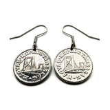 Hungary Magyar 50 Filler Hungarian coin earrings jewelry Elisabeth Bridge Erzsébet híd Budapest River Danube March 15 Döbrentei Square Gellért Hill Debrecen Szeged Székelys Rácz Rudas Baths Castle Hill Rózsadomb Óbuda Buda Pest Carpathian Palóc e000603