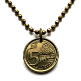 2013 Singapore Singapura 5 Cent coin pendant Merlion Lion City Singa Laut Esplanade Theatres on the Bay Durian Bedok Yishun Choa Chu Kang Punggol Ang Mo Kio Bukit Batok Confederate Malay Queenstown Bukit Merah Woodlands Jurong Tampines Sengkang n003792