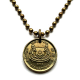 2013 Singapore Singapura 5 Cent coin pendant Merlion Lion City Singa Laut Esplanade Theatres on the Bay Durian Bedok Yishun Choa Chu Kang Punggol Ang Mo Kio Bukit Batok Confederate Malay Queenstown Bukit Merah Woodlands Jurong Tampines Sengkang n003792