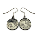 2013 Malaysia 5 Sen coin earrings Malay Destar siga fabric pattern sulur kacang pea tendrils hibiscus flower Kuala Lumpur Klang Valley Merdeka Square Bukit Bintang Istana Negara Petaling Jaya Bukit Nanas Damansara Mont Kiara Sri Hartamas Taman e000610