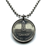 1984 Argentina 1 Peso coin pendant Palacio del Congreso Parliament Buenos Aires Balvanera Monserrat Corrientes Once Septiembre Miserere Abasto San Nicolás Plaza de Mayo San Telmo Puerto Madero Retiro Barracas Calle Defensa Mar del Plata Quilmes n003798