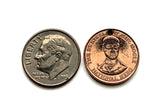 1996 Jamaica 1 Cent coin pendant crocodile alligator pineapples Kingston Portmore Spanish Town Montego Bay May Pen Mandeville Old Harbour Savanna-la-Mar Ocho Ríos Jamdung Patois dub ska Caribbean Marcus Garvey Rastafari Bob Marley Reggae n003867