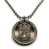 1990 Czechoslovakia 2 Koruny coin pendant necklace jewelry socialist republic Czech lion Slovak shield Prague Cesky Krumlov Bratislava Bohemia Moravia Charles Bridge Brno Cesky Krumlov Kutna Hora Ostrava Slovakia n000433