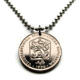 1990 Czechoslovakia 2 Koruny coin pendant necklace jewelry socialist republic Czech lion Slovak shield Prague Cesky Krumlov Bratislava Bohemia Moravia Charles Bridge Brno Cesky Krumlov Kutna Hora Ostrava Slovakia n000433