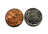 USA 1943 Stahl Penny 1 Cent Münze Anhänger Halskette Weltkrieg 2 Ära Alliierten Abraham Lincoln Weizen Steelie magnetische Münze Americana Victory n001176