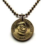1990 Philippinen Pilipinas 25 Sentimo Münze Anhänger Halskette Schmuck Filipino Schwalbenschwanz Schmetterling Schmetterlinge Motten Manila Bohol Cebu Coron Mindanao Luzon Batangas Bulacan Iloilo Pinoy n000780