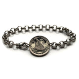 Portugal 2-1/2 Escudos coin bracelet Portuguese caravela ship Quinas Lisboa Porto Braga Sintra Faro Coimbra Funchal Aveiro Guimarães Ponta Delgada Faro Ourique Mirandese Lagos Fatima b000069