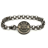 Portugal 2-1/2 Escudos coin bracelet Portuguese caravela ship Quinas Lisboa Porto Braga Sintra Faro Coimbra Funchal Aveiro Guimarães Ponta Delgada Faro Ourique Mirandese Lagos Fatima b000069