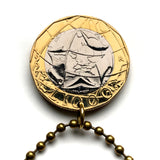 1997 Italy Italia 1000 Lire coin pendant necklace Italian jewelry lady Turrita mural crown towers Rome Milan Venice Florence Palermo Verona Bologna Modena Ferrara Genoa Napoli Torino Cagliari Sorrento Matera Lecce Capri Perugia Bergamo Catania n000278