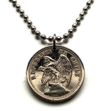 1940 Chile 20 Centavos coin pendant necklace World War 2 era Chilean Andean Condor Santiago Concepción Viña del Mar Mapuche Valparaíso Atacama Valdivia Antofagasta Rancagua Coquimbo Temuco Tarapacá Patagonia n001111