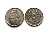 1913 Ottoman Khedivate Eyalet of Egypt Turkey 5/10 Qirsh coin pendant Tughra calligraphic seal Cairo el Ghazi sultan signature Turk Anatolia Tahrir Square Islam Arabic Egypt Mamluk Suez Canal Alexandria Constantinople Söğüt Bursa Edirne Karaköy n000270