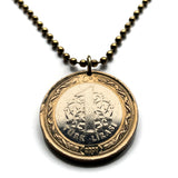 2009 Turkey Türkiye 1 Lira coin pendant Turkish crescent moon star Rumi arabesque Islamic art Istanbul Ankara Mardin Antalya Canakkale Troy Trabzon Anatolia Göreme Kaş Ephesus Cappadocia Hierapolis İzmir Bursa Hattusa Pergamon Levent Ottoman n002507