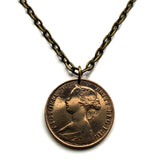 1881 Kanada 1 Cent Münze Anhänger Halskette Schmuck kanadische Königin Victoria Ahornblätter Toronto Ottawa Montreal Quebec Ontario Vancouver Calgary British Columbia Alberta Nova Scotia New Brunswick Manitoba n001053