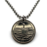 2011 USA Quarter 25 Cent coin pendant Battle of Gettysburg 72nd Pennsylvania Infantry Monument Cemetery Ridge Union Confederate Army n003972
