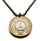 2010 Argentina 2 Pesos coin pendant Sol de Mayo Buenos Aires Tucumán Salta San Juan Entre Ríos Río de La Plata Puerto Madero Quilmes Córdoba Rosario Mendoza Mar del Plata Santa Fe Mataderos Patagonia las Pampas gauchos Corrientes Gran Chaco n001309