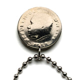 1958 Haiti 10 Centimes coin pendant necklace jewelry Haitian flags cannons palm tree Port-au-Prince Cap-Haïtien Carrefour Delmas Pétion-Ville Port-de-Paix Croix des Bouquets Jacmel Citadelle Laferrière French Léogâne n002407