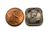 1926 Ceilán británico Sri Lanka Colgante de moneda de 5 centavos Colombo Kaduwela George V Maharagama Kesbewa Dehiwala Mount Lavinia Moratuwa Negombo Kotte Kalmunai Kandy Sinhala Eelam Tamils ​​Anuradhapura n003272