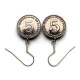 Panama 5 Centavos coin dangle & drop earrings jewelry escudo Panameño Panama City San Miguelito Las Cumbres La Chorrera Tocumen Pacora Arraiján David Vista Alegre Santiago de Veraguas Colón Tocumen Santiago Chilibre e000658