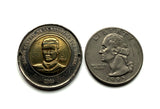 2005 Dominican Republic 10 Pesos coin rolo link bracelet jewelry Santo Domingo Puerto Plata La Vega San Cristobal Punta Cana La Romana Boca Chica Zona Colonial Cibao Pico Duarte Cap Cana Saona Bani Moca b000164