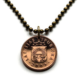 2009 Latvia Latvija 2 Santimi coin pendant red lion silver griffin Riga Riga Daugavpils Liepāja Jelgava Jūrmala Ventspils Livonian Letts Semigalia Rēzekne Ogre Selonia Rēzekne Valmiera Vidzeme n001726