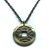 antique 1768-1769 Japan 4 Mon cash coin pendant Kanei Tsuho shogunate bushi Samurai Tokyo Yokohama Osaka Nagoya Sapporo Kobe Fukuoka Kyoto Edo Tokugawa Kanji Kawasaki Saitama Niigata Hiroshima Sendai Chiba Okinawa Shibuya Bushidō Satsuma n001527