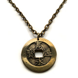 antique 1768-1769 Japan 4 Mon cash coin pendant Kanei Tsuho shogunate bushi Samurai Tokyo Yokohama Osaka Nagoya Sapporo Kobe Fukuoka Kyoto Edo Tokugawa Kanji Kawasaki Saitama Niigata Hiroshima Sendai Chiba Okinawa Shibuya Bushidō Satsuma n002850
