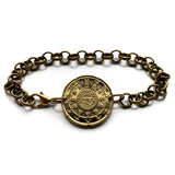 2016 Portugal 20 Euro Cent coin bracelet Portuguese king Afonso Henriques royal seal selo real 1142 O Conquistador Quinas castles Reconquista Guimarães Santarem Lisbon Ourique Porto Sintra Braga Coimbra Évora Faro Belém Mirandese Portucale b000168