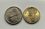 2014 Colombia 100 Pesos coin pendant Frailejón fruta Colombiana Bogota sunflower Valle del Cauca Soledad Bello Ibagué Villavicencio n000633