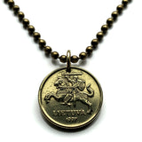Colgante de moneda de 10 centu de Lituania de 1998, caballero con armadura de caballo de Vytis, espada de armadura de caballo medieval lituana de Vilnius, Vityaz n.º 002028