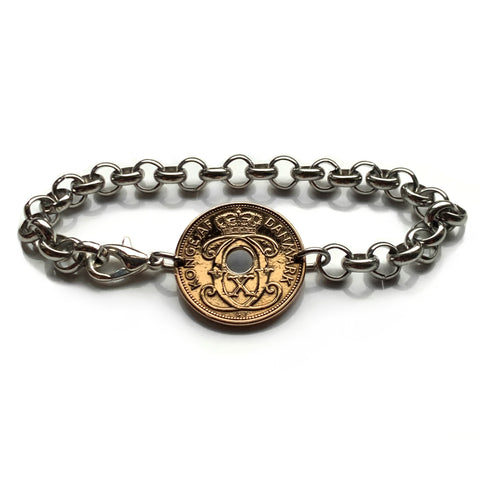 1940 Dinamarca Danmark Danskere 1 Krone moneda colgante collar joyería Corona real danesa inicial CX Copenhague Aarhus Odense Aalborg Esbjerg Randers Jutlandia Danes Zelanda Fionia Vikingos Amalienborg Escandinavia Nórdico Nórdico n000041