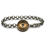 1939 Denmark Danmark Danskere 2 Ore coin rolo link bracelet jewelry World War 2 era Danish Royal crown initial C X Danes Copenhagen Aarhus Odense Aalborg Esbjerg Randers Jutland Zealand Funen Vikings Amalienborg Scandinavia Nordic Norse b000169