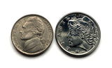 1977 Brazil 10 Centavos coin pendant Lady Liberty São Paulo Recife Pernambuco Bahia Minas Gerais Pelourinho Belem Santa Catarina n001276